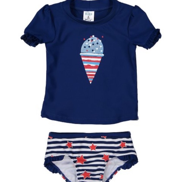 Kiki & Max Swim Kiko Max Navy Ice Cream Bathing Suit Set Poshmark